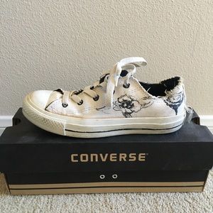 Converse All Star CT Floral Ox black/white; Size 6